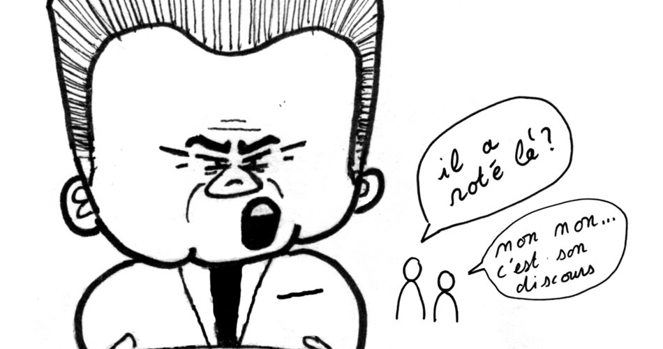 Gérard Caudron fait un discours